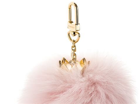 Louis Vuitton M67371 Fluffy Fuzzy Bubble Bag Charm Fur r47